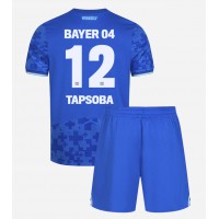 Koszulka piłkarska Bayer Leverkusen Edmond Tapsoba #12 Strój Trzeci dla dzieci 2025-26 tanio Krótki Rękaw (+ Krótkie spodenki)